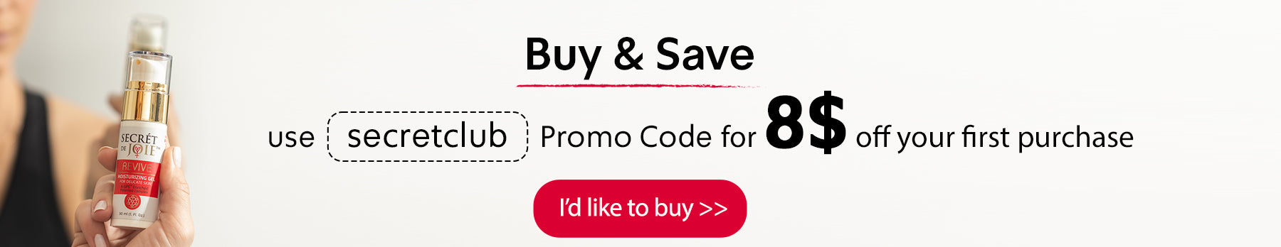 First purchase on the site? Don't forget to enter the code! $8 discount with the coupon code secretclub